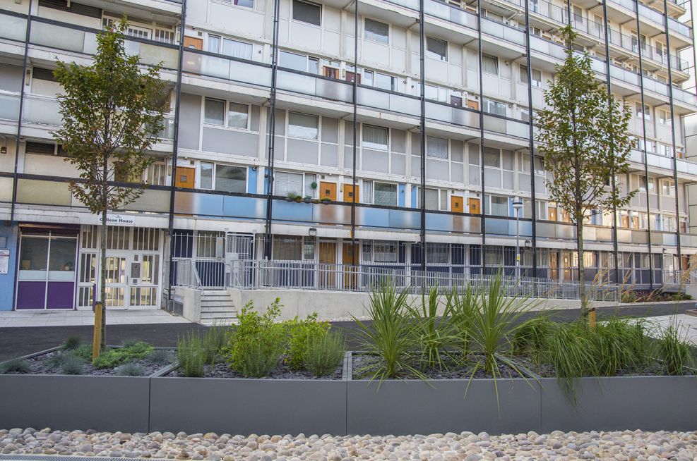 Zintec Steel, Polyester Powder Coated Planters