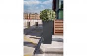 stainless steel perimeter security planters