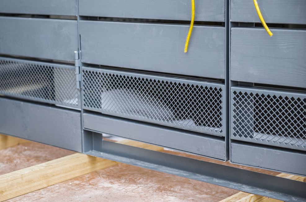 Complex Integrated Fencing And Planter Elements