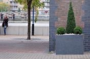 Bespoke External Granite Low Square Planters