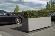 Zintec Steel Planters Powder Coated To RAL 9007 Grey Aluminium