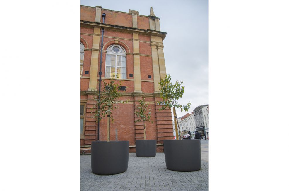 High Performance Composite Boulevard Planters