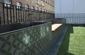 The Planter Tiles Were Tapped In Steel