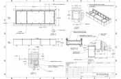 Stone clad planter CAD - detail
