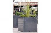Close Up Of The Granite Cube 600 Planters