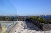 Slate Planters Feature On The Roof Top Of A Private Residence