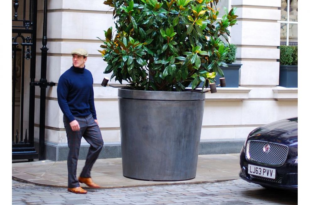 Extra Large Cone Lead Clad Planters Rosewood London