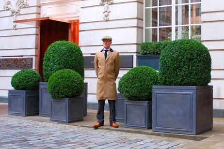 Lead Clad Steel Planters In Rosewood London