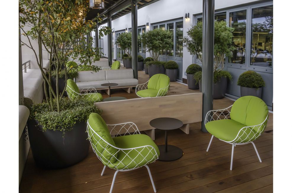 Terrace Seating Planters and Pots