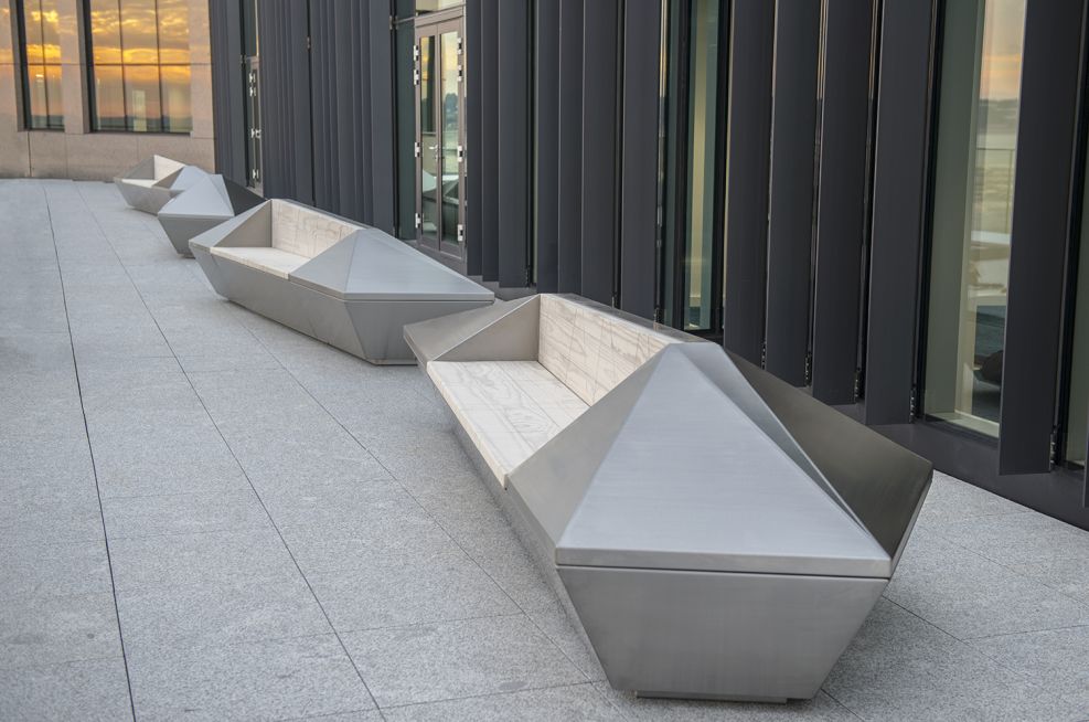 Bespoke Steel Seating And Planters