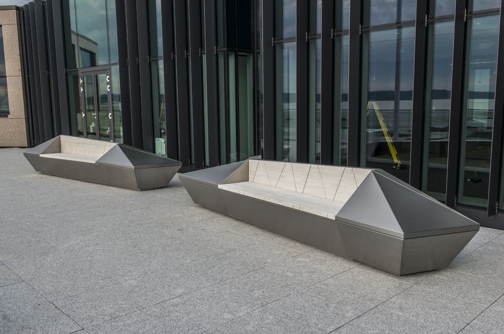 Royal Bank of Canada Jersey, Bespoke Steel Outdoor Seating 