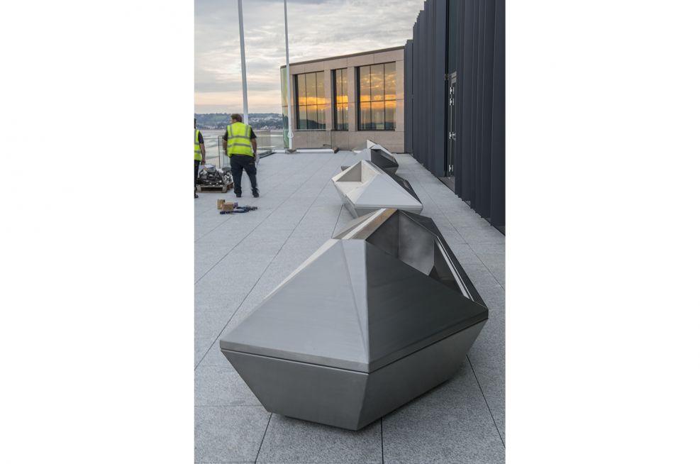 Stainless Steel Seating to the Royal Bank