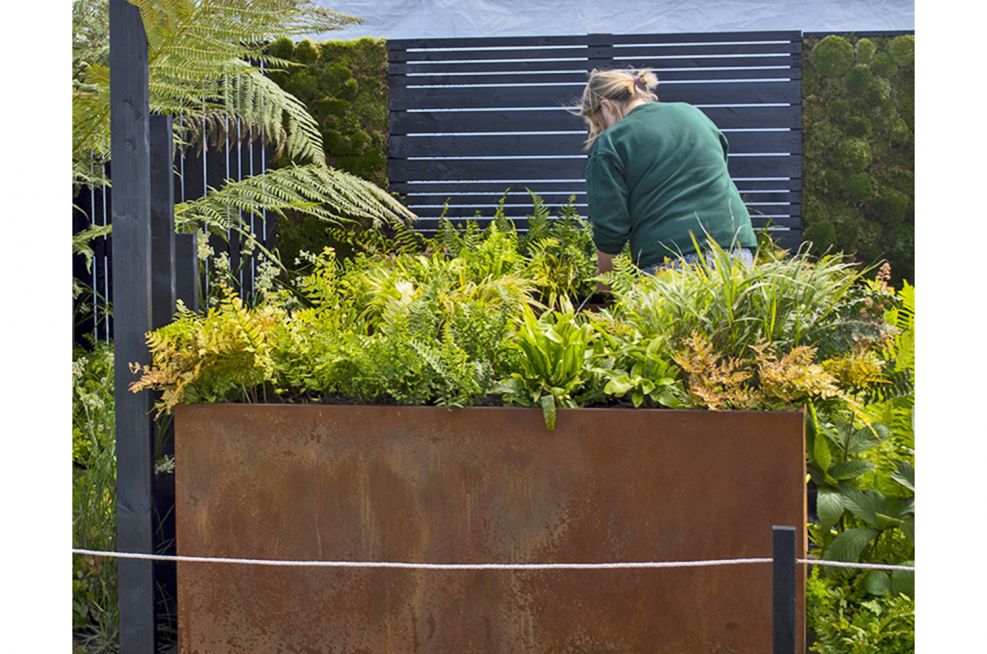 ROYAL BOTANIC GARDEN EDINBURGH Bespoke Corten Steel Planters
