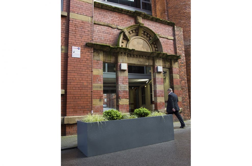 Royal Mills, Manchester Custom Steel Planters for Residential