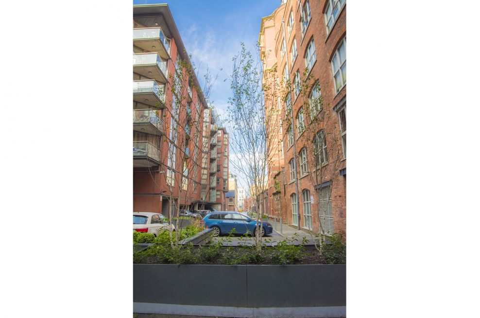 Royal Mills, Manchester Custom Steel Planters for Residential