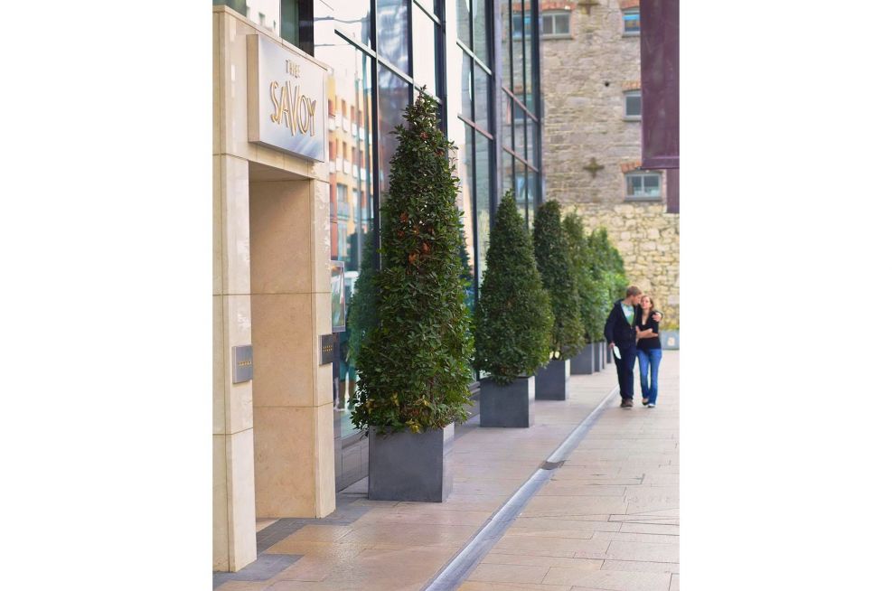 Weatherproof Granite Planters For Hotel Frontage