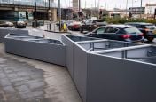 Road barrier protection planters