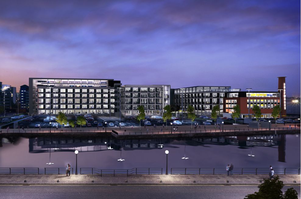 Soapworks, Salford Quays, Manchester Centre Planters for Commercial Office Landscaping, Public