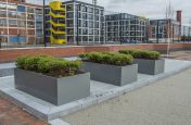 Zintec Steel Powdercoated Planters Salford Quays, Manchester