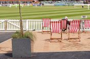 Granite Cube Planters On The County Ground