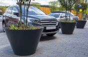 Bespoke flared cone shaped planters