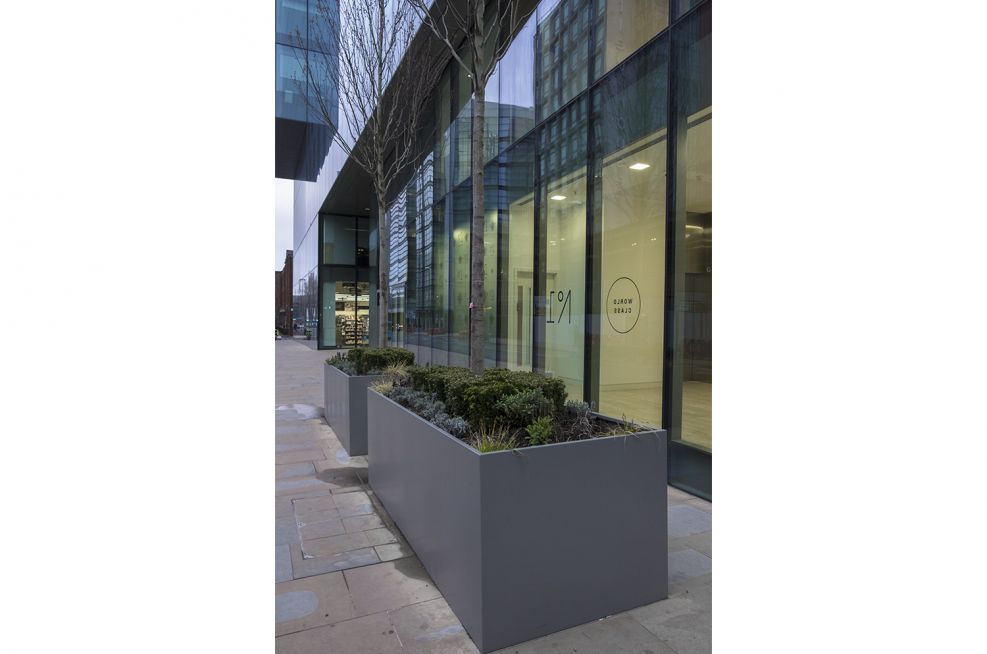 Bespoke Steel Planters for Public Spaces