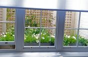 Basement Light Well With Windowbox Planters
