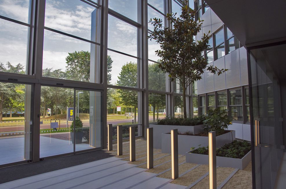 Bespoke Steel Planters  With Stepping Effect