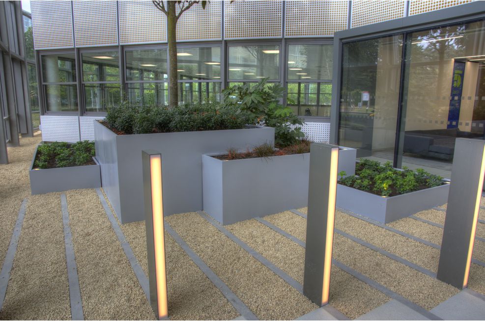 Bespoke Steel Planters For Stockley Park