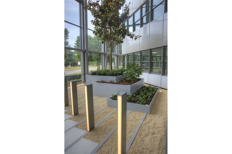 Bespoke Zintec Steel Powder Coated Planters