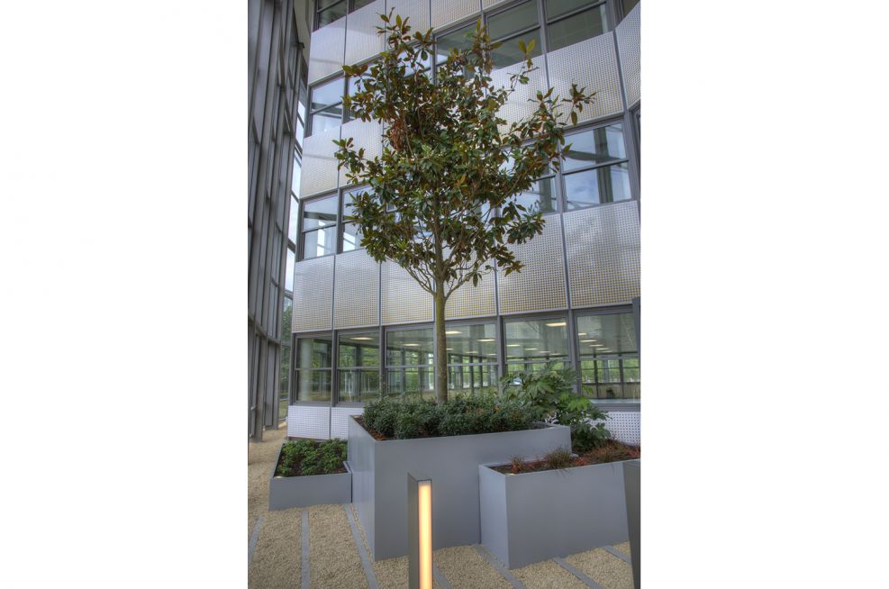 Steel Planters For Stockley Park