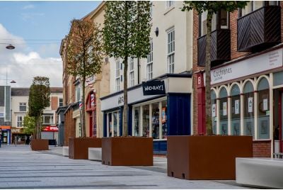 Bespoke steel tree planters