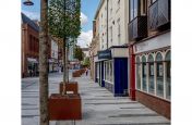 Steel planters for town centre public realm