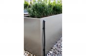 Bespoke steel planters with integrated services