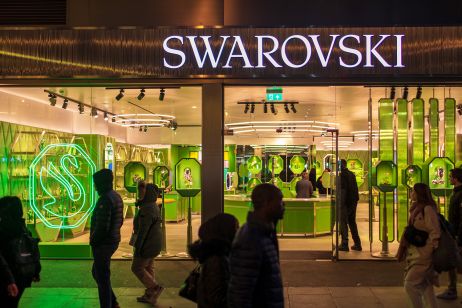 Swarovski store bespoke architectural metalwork