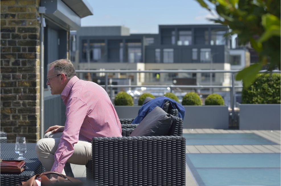 FIrth Street Square Planters on The Roof Terrace