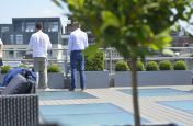 The Roof Terrace Varied Steel Planters