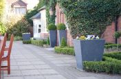 Granite Stone Planters On The Bar Terrace