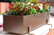 Steel Powder Coated Trough Planters