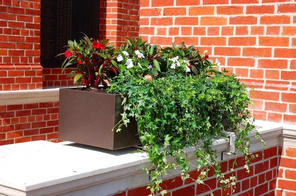 The Steel Trough Planters on Pavillion Terrace