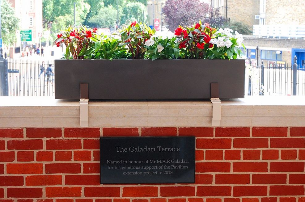 Trough Planters Made From Steel On Pavillion Terrace