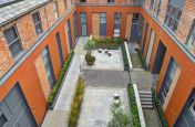 Powder Coated Steel Planters at Leamington Spa