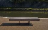 Corten steel seats and benches