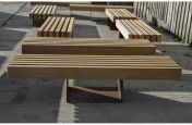Corten Steel seating and benches