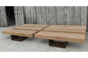 Corten Steel seating and benches