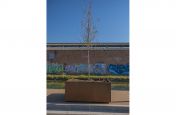 Corten steel planters for public realm