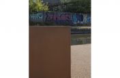 Corten steel planters for public realm