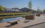 Corten steel seats and benches