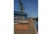 Corten steel planters for public realm