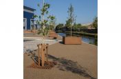 Corten steel planters for public realm